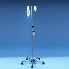 Stainless Steel IV Pole With Screw Height Adjuster H-10651-16618
