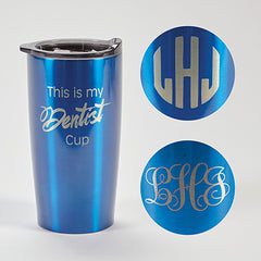 Himalayan Tumbler, Blue, Dentist, Personalized H-D216P-12872