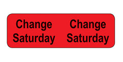 Tube Change Labels/Saturday H-2896-13178