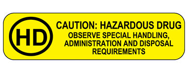 HD Caution: Hazardous Drug Labels H-18595-14441