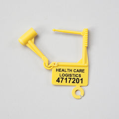 Padlock Seals, Consecutively Numbered, Yellow H-7903-14619