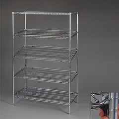 qwikSLOT™ Wire Shelving, Stationary Unit, 48"W H-20091-17185