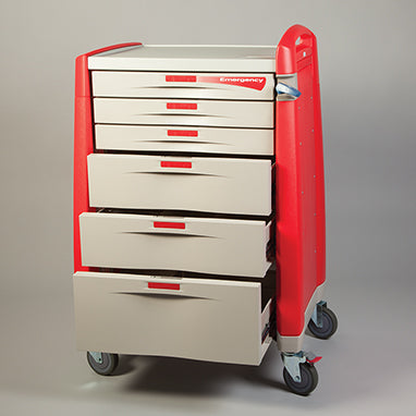 Avalo Emergency Cart, Red H-11492-17093