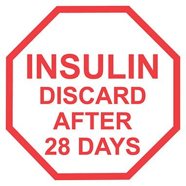 Insulin Discard After 28 Days Vinyl Labels H-17866-13095