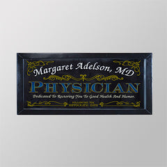 Physician Decorative Framed Mirror, Personalized H-G299-13817