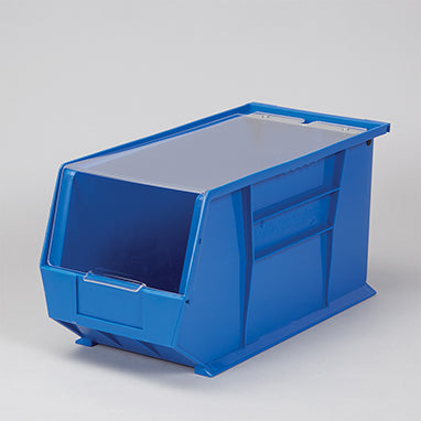 1434 Super Tough Bin with Clear Lid Attached, 8x9x18
