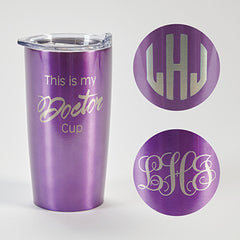 Himalayan Tumbler, Purple, Doctor, Personalized H-G285P-12888