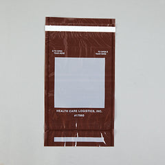 Self-Sealing Tamper-Evident Bags, Amber, 6-1/2 x 10 H-17860-13209