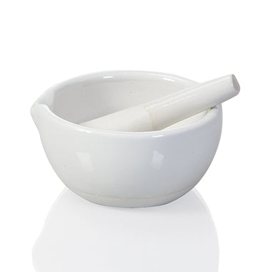 Porcelain Mortar and Pestle Set, 3-3/8 oz. H-14075-17403