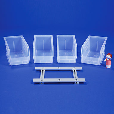 Bin Holder for Mobile Hygiene Station, Four #1410 Bins H-18387-15638