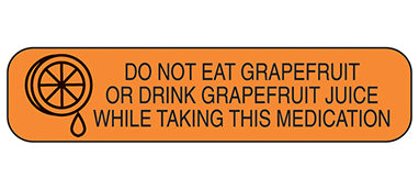 Do Not Eat Grapefruit Labels H-2959-15219