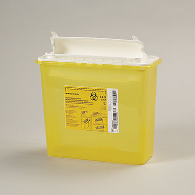 Chemo Waste Containers, 5.4 Quart, Case H-20278-31-12675