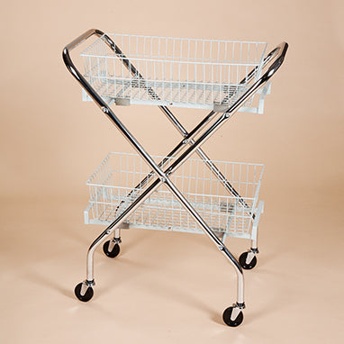 Folding Cart with 6" Wire Baskets H-5701-14749