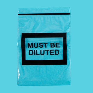 Must Be Diluted Bags, 4 x 6 H-9523-13707