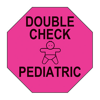 Double Check Pediatric Labels H-18303-14373