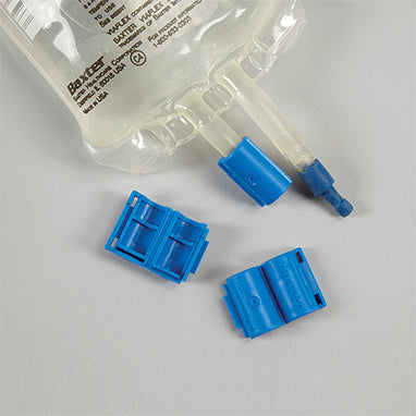 Tamper-Resistant Add-Port Caps for Baxter Viaflex Bags H-4073-12136