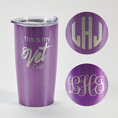 Himalayan Tumbler, Purple, Vet, Personalized H-V220P-12791