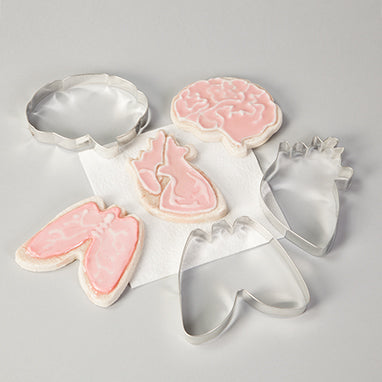 Cookie Cutter Set of 3, Lungs, Brain and Heart H-G250-13585