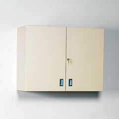Wall Cabinet with Locking Doors, 36 Inch Wide