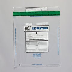 Patient's Medicine Inventory Bags, 12 x 14, Clear H-19750-13893