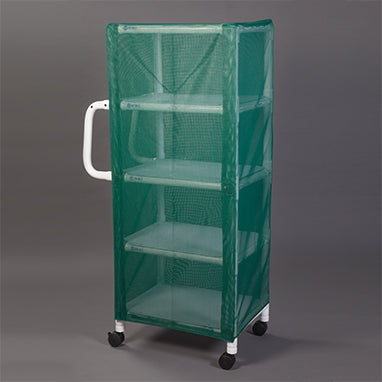 Multi-Purpose Cart, 4-Shelves with Vinyl Mesh Cover H-11768-14706