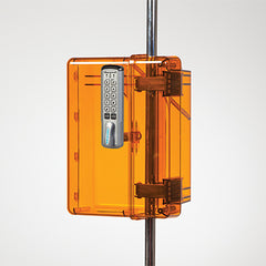 Lock-To-Pole IV Lock Box with Keyless Entry Digital Lock, Amber H-19170-13845