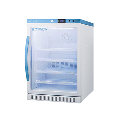 Accucold™ Pharma-Vac Undercounter Glass Door Refrigerator, 6 cu. ft. H-20435-15428