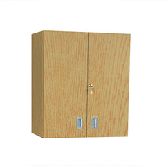 Wall Cabinet with Locking Doors, 24 Inch Wide