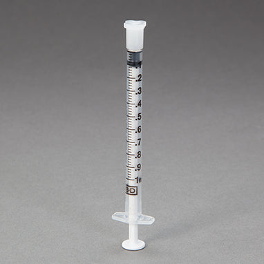 BD™ Oral Dispensers with Tip Caps, 1mL, Clear H-6801C-16790