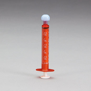 ExactaMed™ Oral Dispensers w/ Tip Caps, 3mL - Amber H-7852-17721
