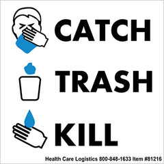 Catch Trash Kill Cling, 5 x 5 H-81216-16331