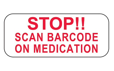 Stop Scan Barcode on Medication Labels H-18248-15091