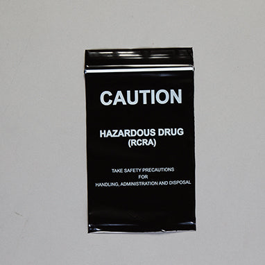 Caution Hazardous Drug (RCRA) Bags, 4 x 6 H-18488-12639