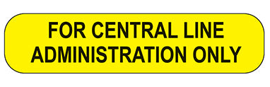 For Central Line Administration Only Labels H-17523-13152
