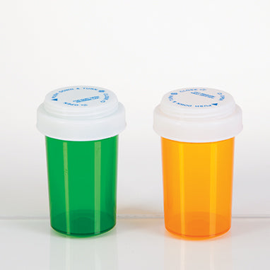 Vials with Reversible Caps, 20 Dram