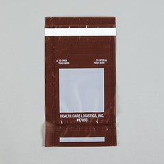 Self-Sealing Tamper-Evident Bags, Amber, 3-3/4 x 6-1/4 H-17859-13208