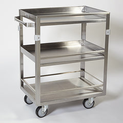Stainless Steel Cart w/ Guard Rail H-11875-14707