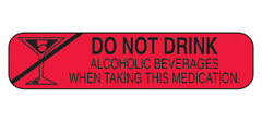 Do Not Drink Alcoholic Beverages Labels H-2008-15957