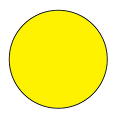 Blank Circle Labels, Yellow H-2553-15910