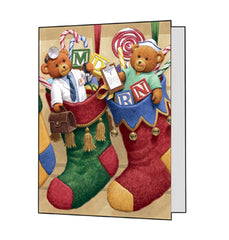 Stockings Christmas Cards H-GF525-15658