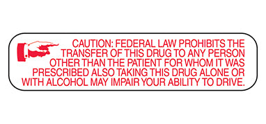 Caution Federal Prohibits Labels H-2199-14386