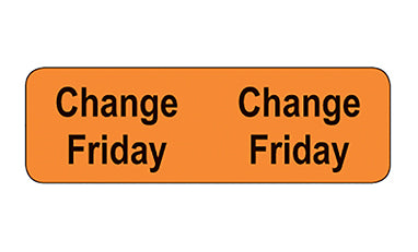 Tube Change Labels/Friday H-2895-13177