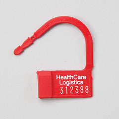 Heavy-Duty Padlock Seals, Numbered, Red H-7635-10-12066