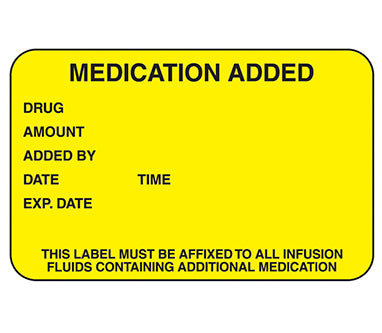 Medication Added Labels H-2452-13168