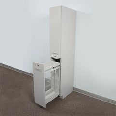 Vertical Pull-Out Storage Cabinet with Lock, Base