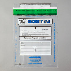 Alert Personal Property Bags, Clear, 9 x 12 H-11312-14702