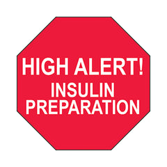 High Alert Insulin Preparation Labels H-17515-15087