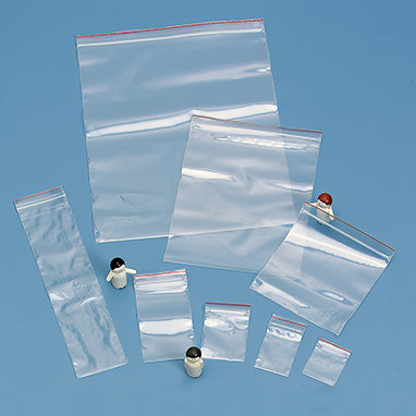 Premium Red Line™ Reclosable Bags, Single-Track, 3 x 3 H-7513-20615