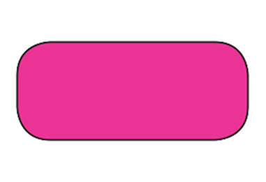 Blank Rectangle Labels, High Visibility Pink H-2536-15903