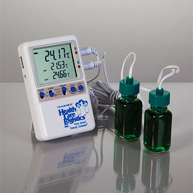 Excursion-Trac™ Datalogging Thermometer w/ 2 probe bottles H-19198-13996